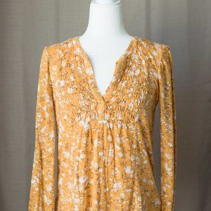 Lucky Brand Yellow Tunic Size Small